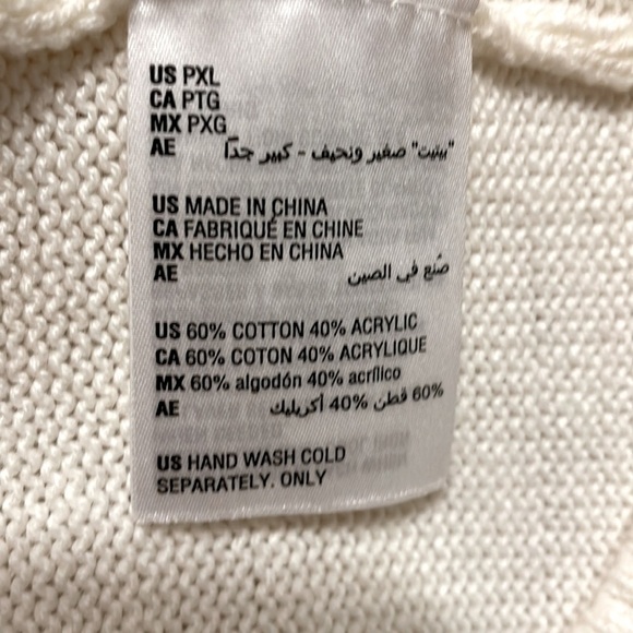 𝅺charter Club sweater, size PXL, slightly cropped, mixed textures, soft, cozy - Picture 7 of 8